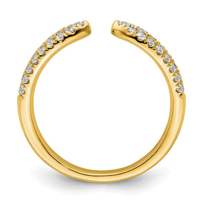 True Origin 14K Yellow Gold 1/2 carat Lab Grown Diamond VS+ F+ Complete Wedding Band Ring