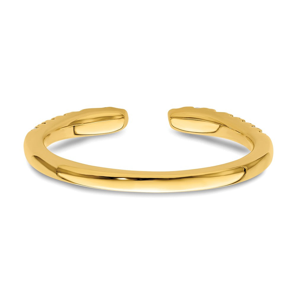 True Origin 14K Yellow Gold 1/4 carat Lab Grown Diamond VS+ F+ Complete Wedding Band Ring