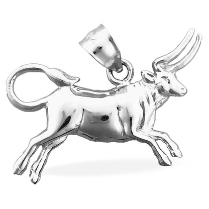 14K Gold Zodiac Taurus Pendant