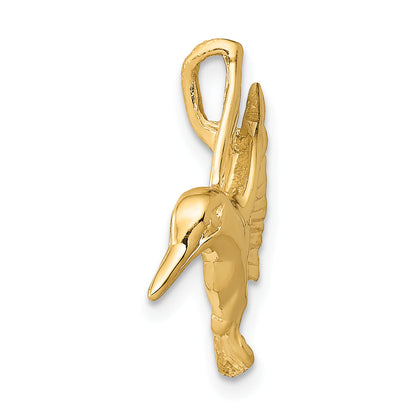 14k Yellow Gold 14k Hummingbird Chain Slide