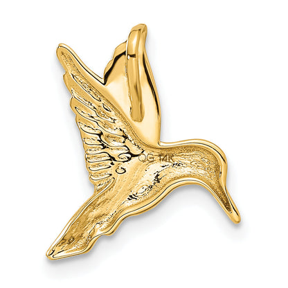 14k Yellow Gold 14k Hummingbird Chain Slide