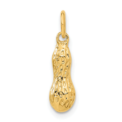 14k Yellow Gold 14k 3D Peanut Charm
