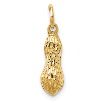 14k Yellow Gold 14k 3D Peanut Charm