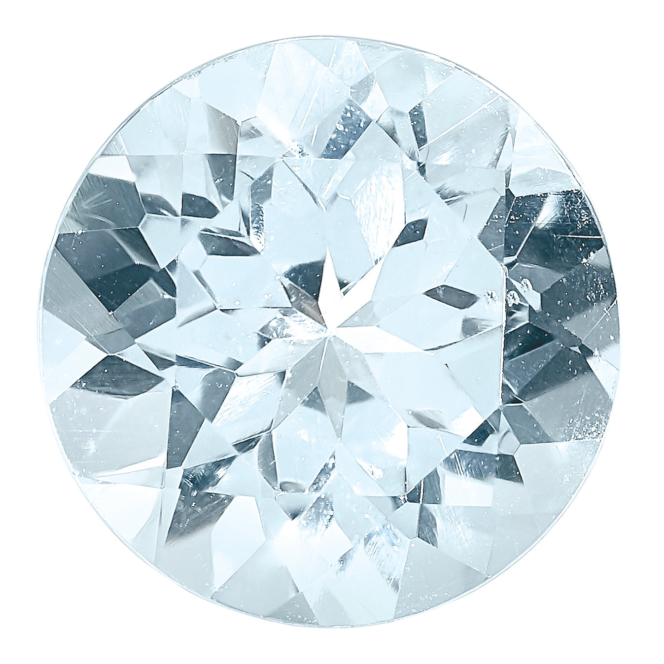 Gemstone Aquamarine A Quality 6mm Round