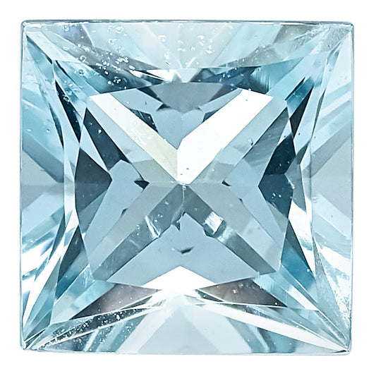 Gemstone Aquamarine Aa Quality 3mm Princess