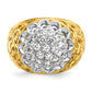 14k Two-Tone 1 Ct. Lab Grown Diamond VS/SI+ G+ Men's Cluster Ring