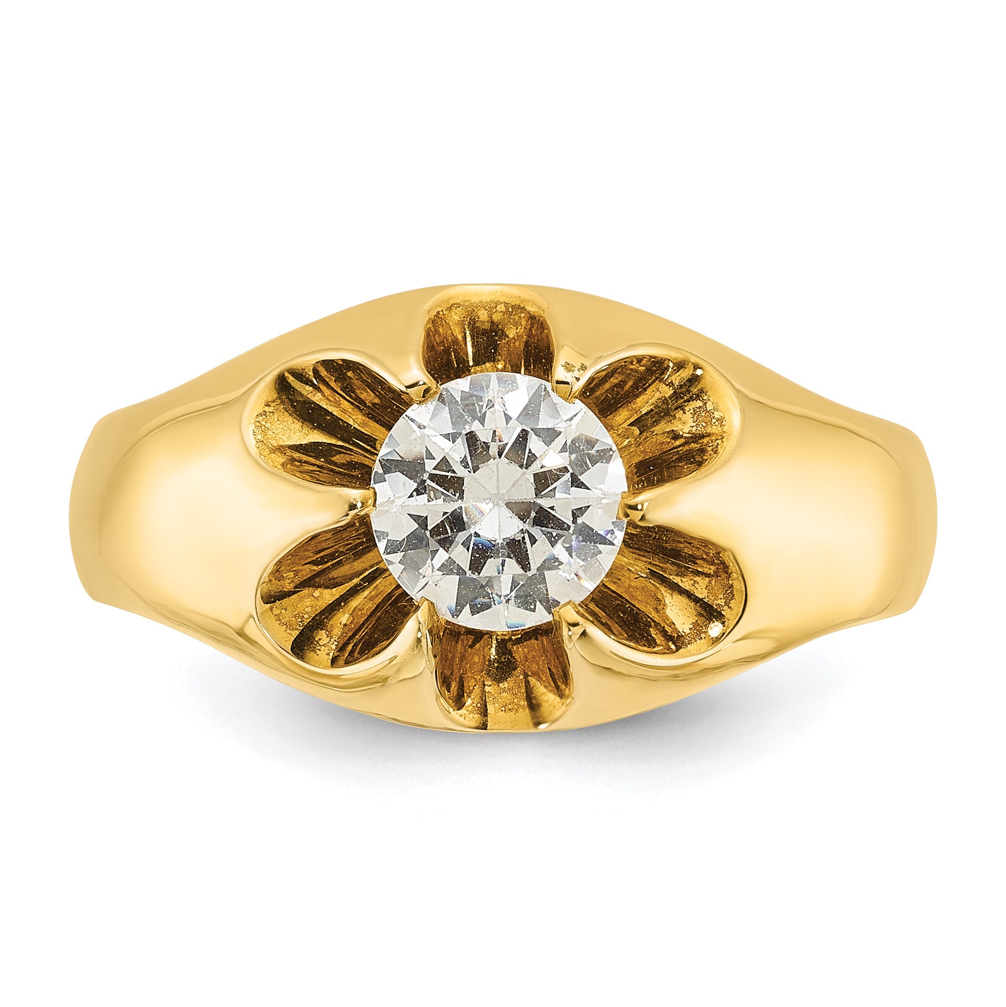 10K Yellow Gold 10Ky Fancy Ring Mounting