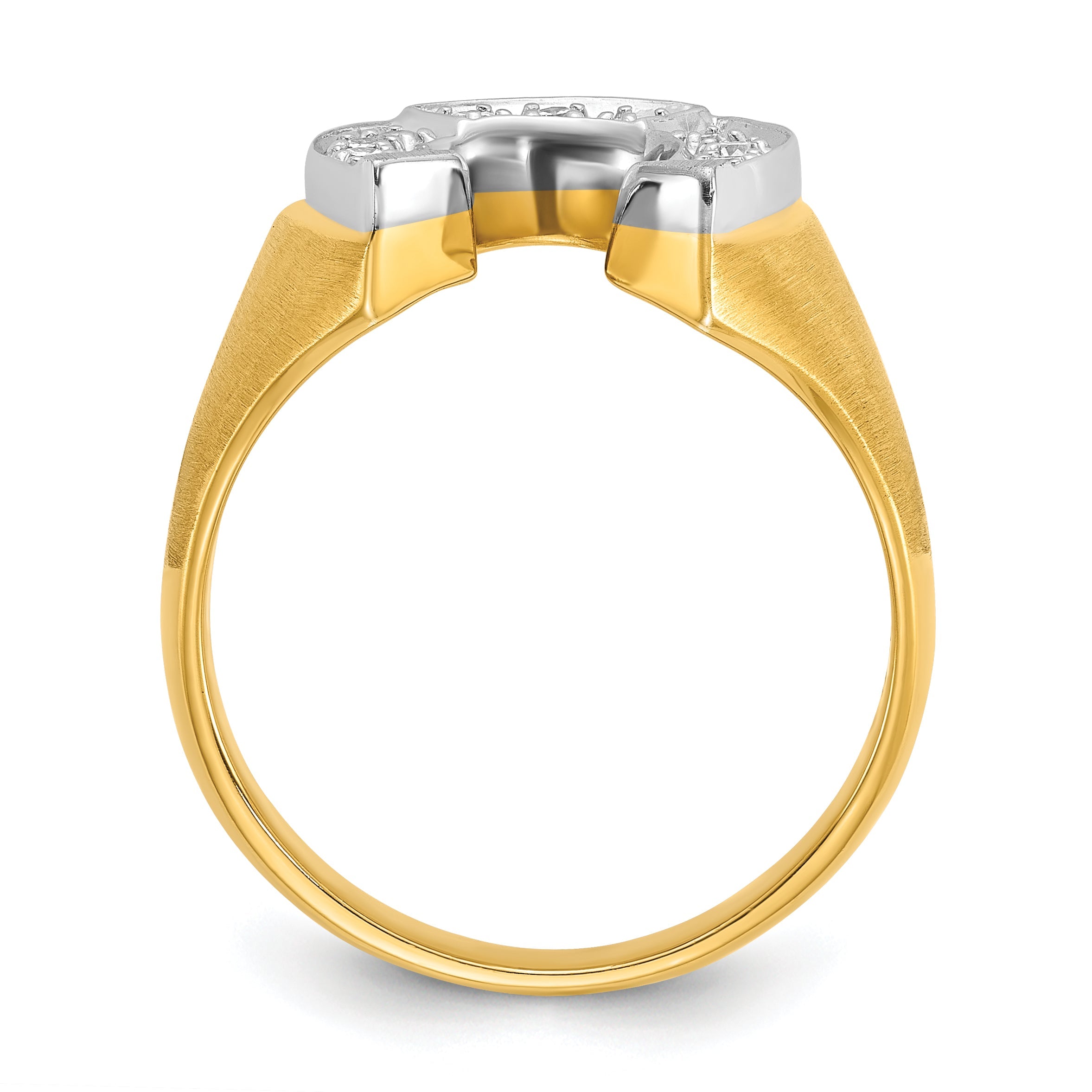 10K Two-Tone Two-Tone Fancy Ring Mounting