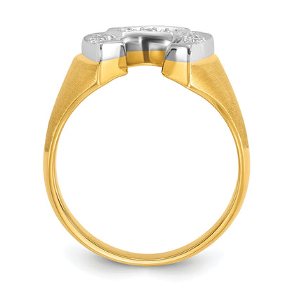 10K Two-Tone Two-Tone Fancy Ring Mounting