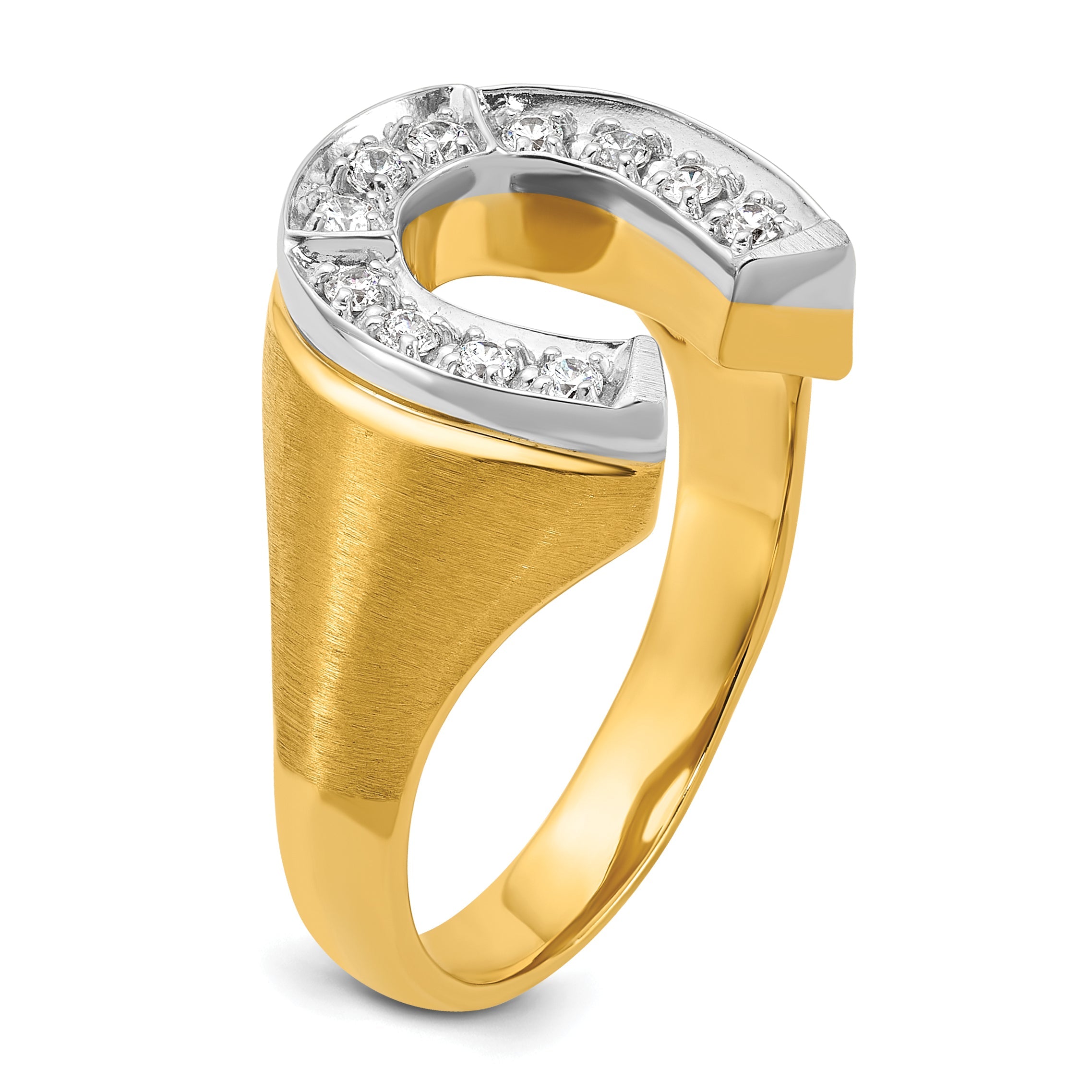 10K Two-Tone Two-Tone Fancy Ring Mounting