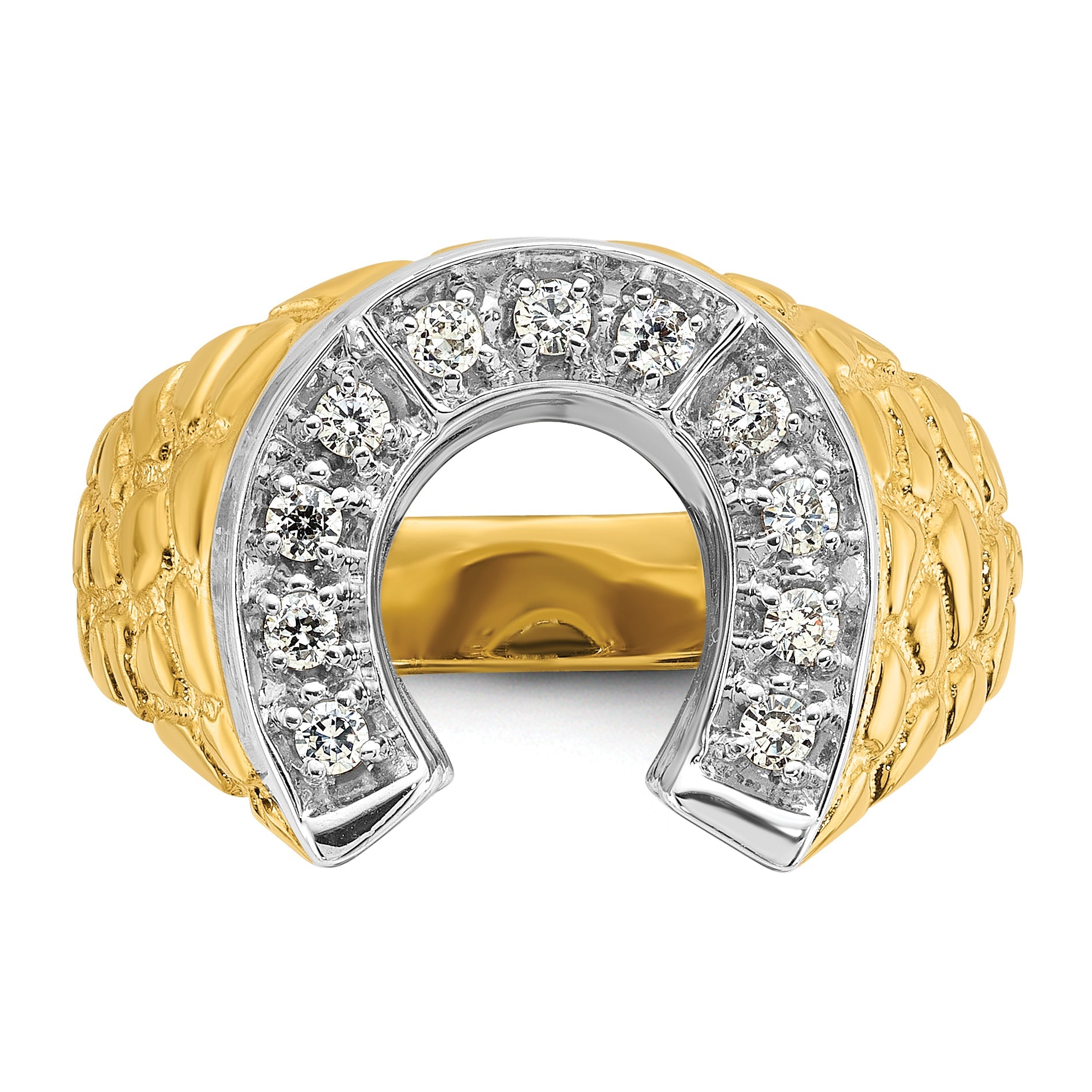 10K Two-Tone Two-Tone Fancy Ring Mounting