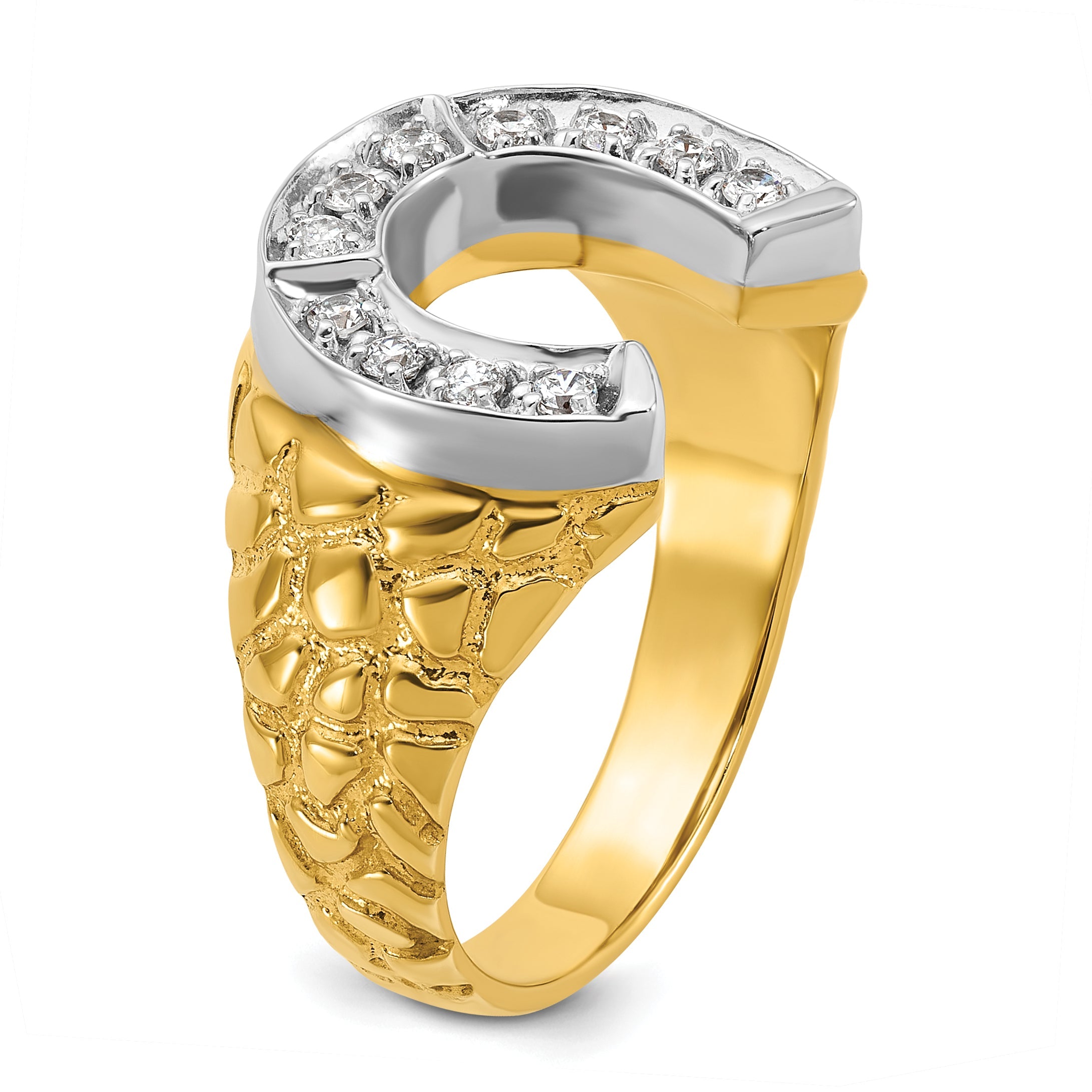 10K Two-Tone Two-Tone Fancy Ring Mounting