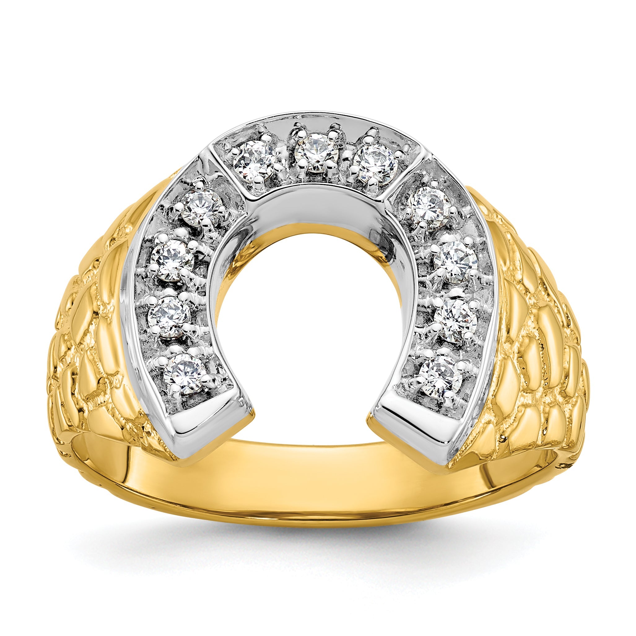 10K Two-Tone Two-Tone Fancy Ring Mounting