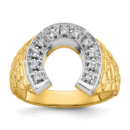 10K Two-Tone Two-Tone Fancy Ring Mounting