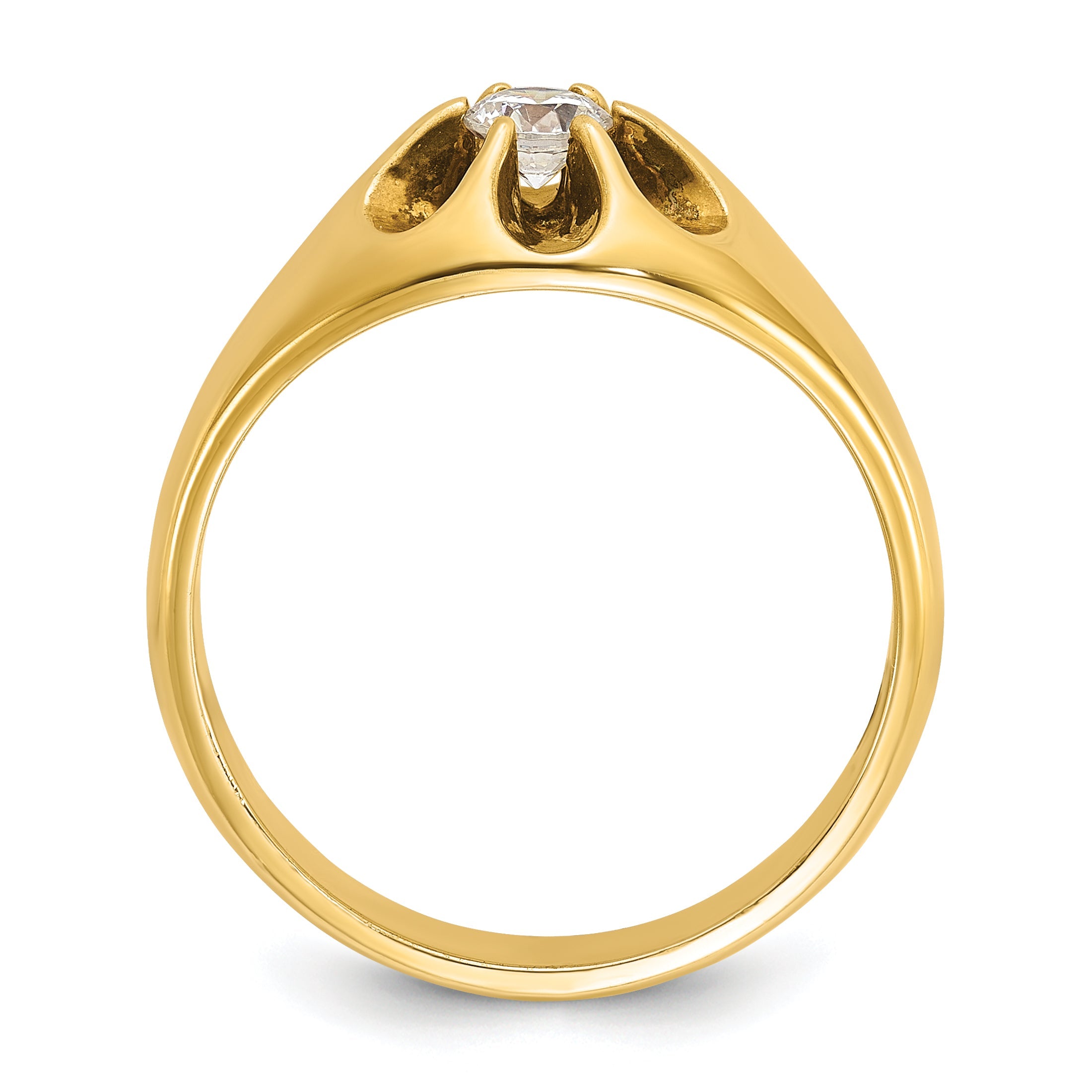 10K Yellow Gold 10Ky Fancy Ring Mounting