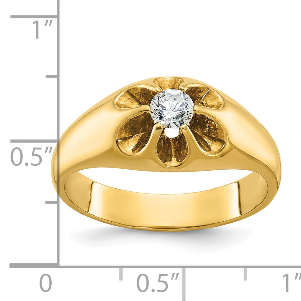 10K Yellow Gold 10Ky Fancy Ring Mounting