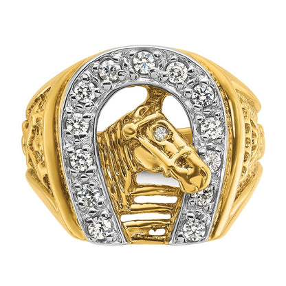 10K Two-Tone Two-Tone Fancy Ring Mounting