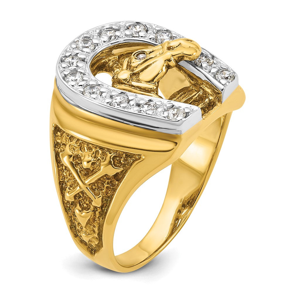 10K Two-Tone Two-Tone Fancy Ring Mounting