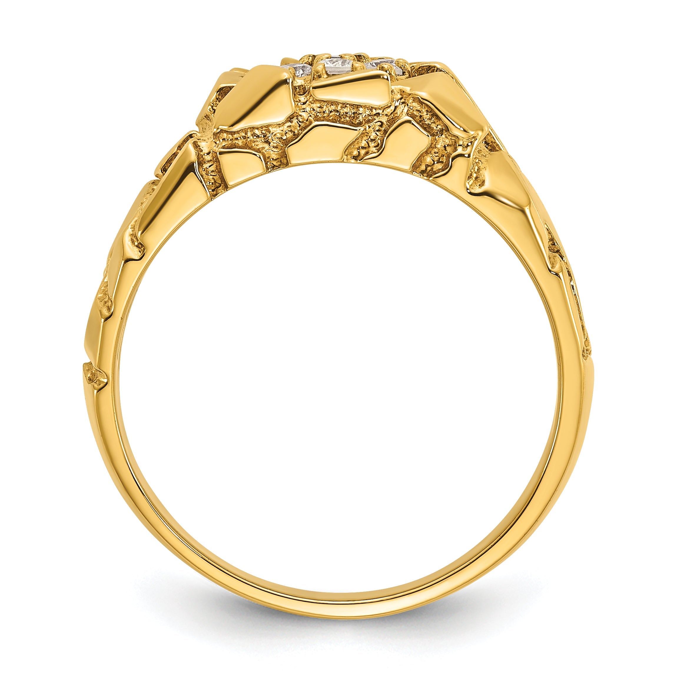 10K Yellow Gold 10Ky Fancy Ring Mounting