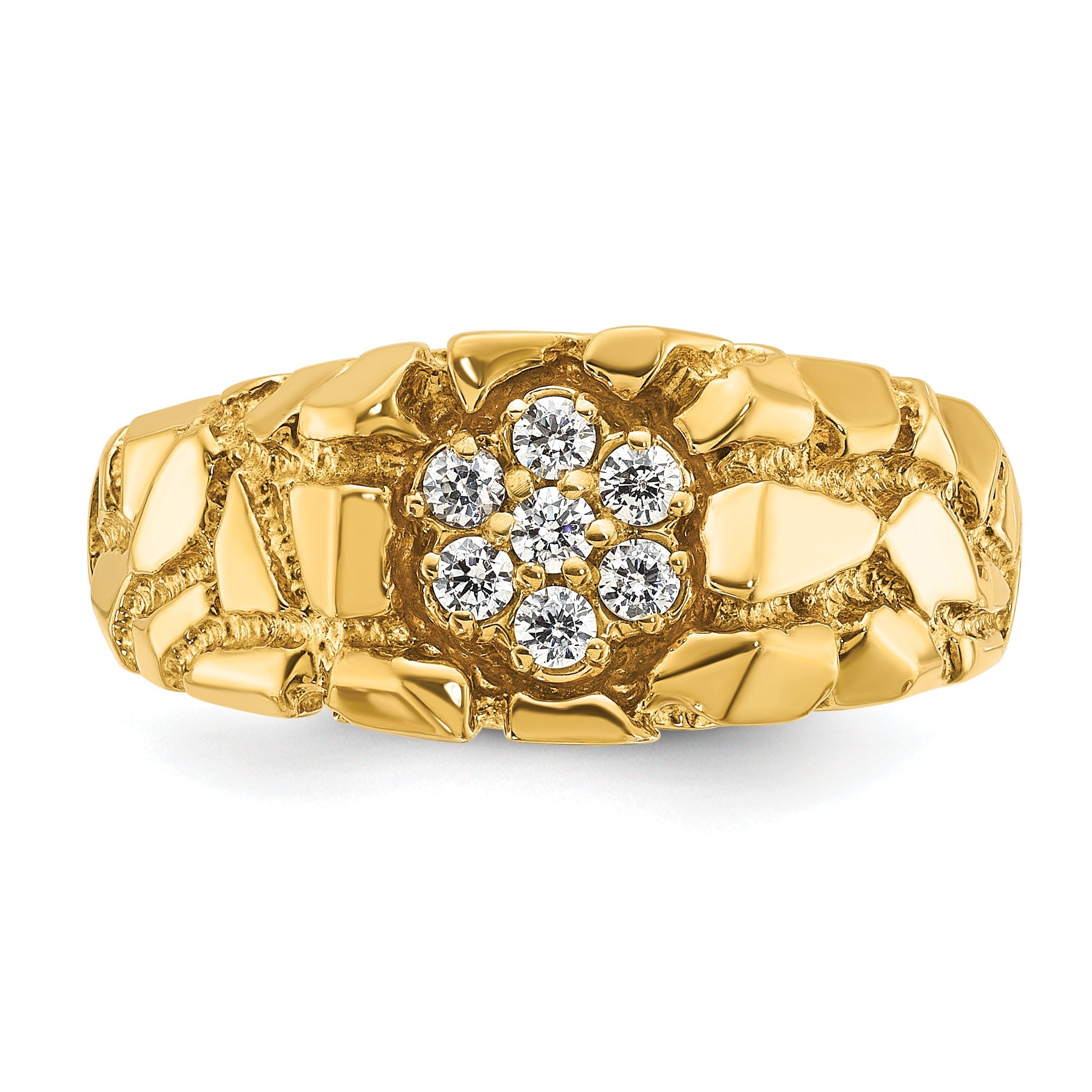 10K Yellow Gold 10Ky Fancy Ring Mounting