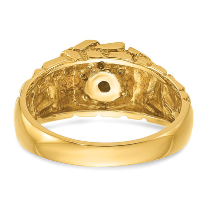 10K Yellow Gold 10Ky Fancy Ring Mounting