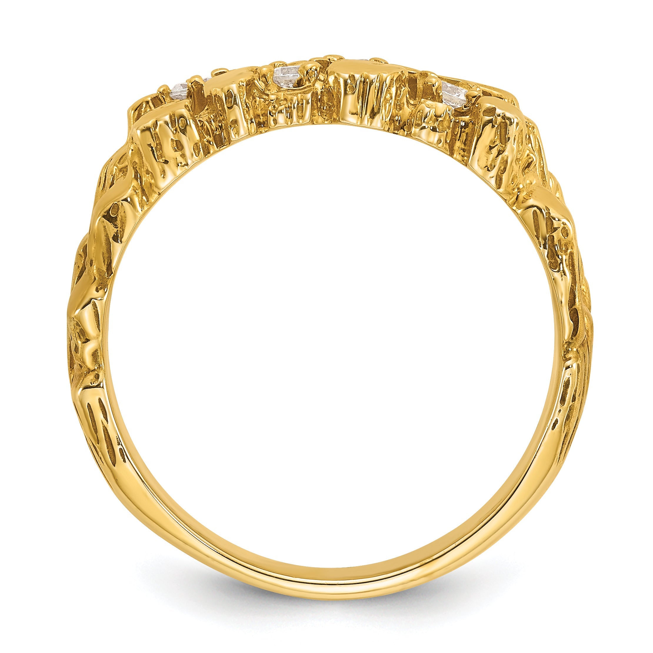 10K Yellow Gold 10Ky Fancy Ring Mounting