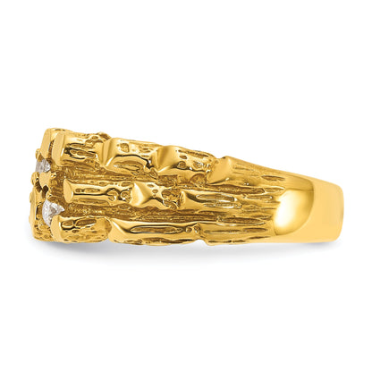 10K Yellow Gold 10Ky Fancy Ring Mounting
