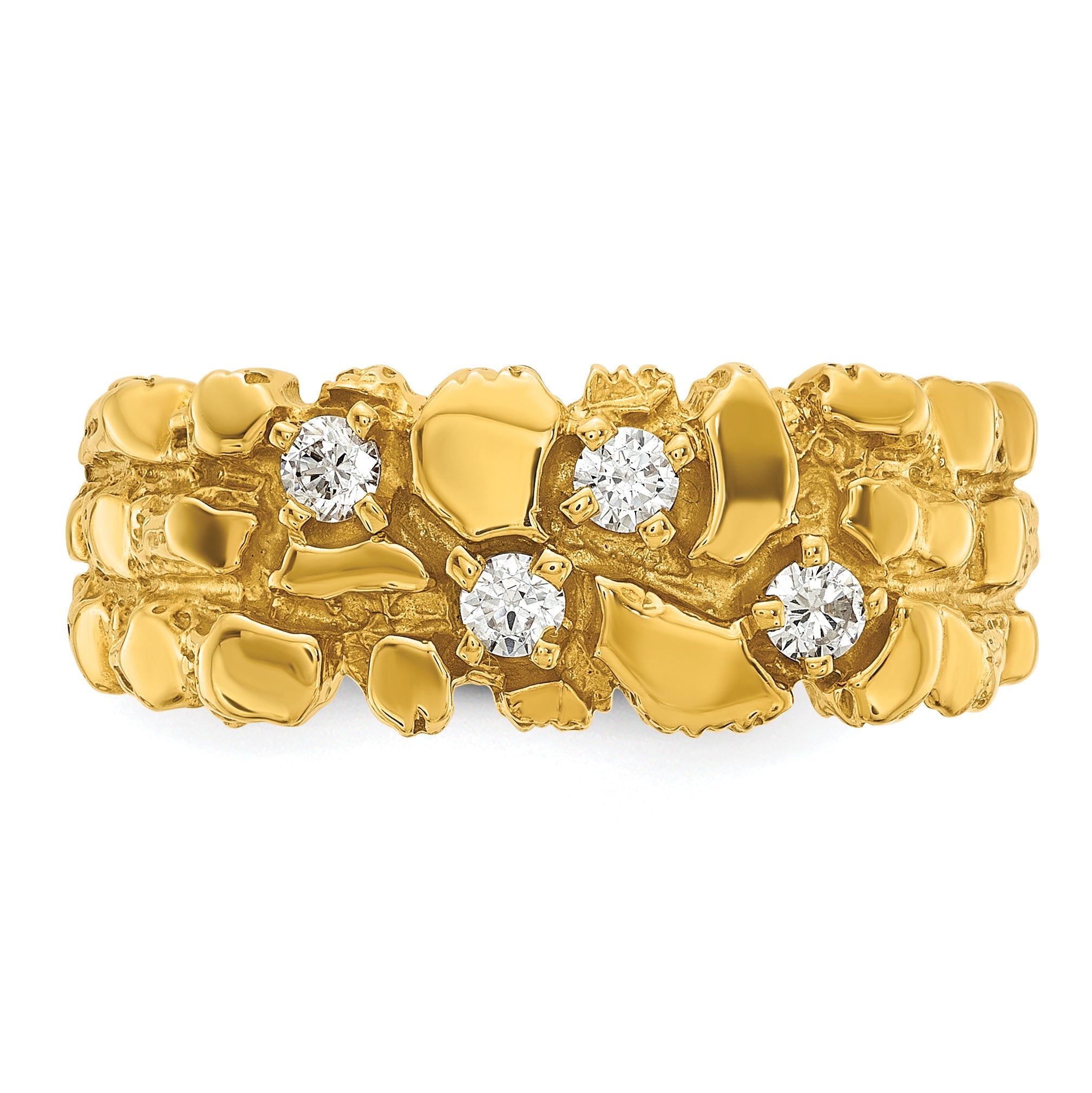 10K Yellow Gold 10Ky Fancy Ring Mounting