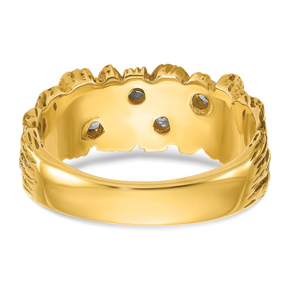 10K Yellow Gold 10Ky Fancy Ring Mounting