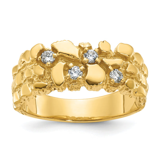 10K Yellow Gold 10Ky Fancy Ring Mounting
