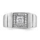 14k White Gold 1 Ct. Lab Grown Diamond VS/SI+ G+ Men's Ring