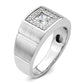 14k White Gold 1 Ct. Lab Grown Diamond VS/SI+ G+ Men's Ring