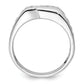 14k White Gold 1 3/8 Ct. Lab Grown Diamond VS/SI+ G+ Satin Men's Ring