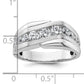 14k White Gold 1 3/8 Ct. Lab Grown Diamond VS/SI+ G+ Satin Men's Ring