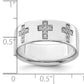 14k White Gold 1/5 Ct. Lab Grown Diamond VS/SI+ G+ Cross Men's Ring