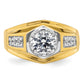 14k Two-tone Two Tone 1 1/5 Ct. Lab Grown Diamond VS/SI+ G+ Polished Men's Ring