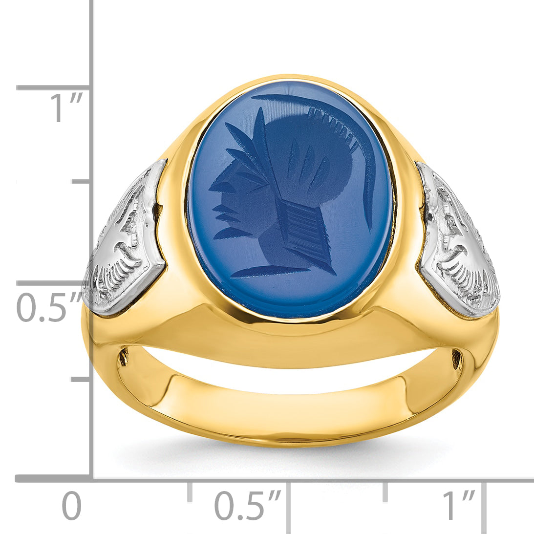10K Two-Tone Two-Tone Fancy Ring Mounting