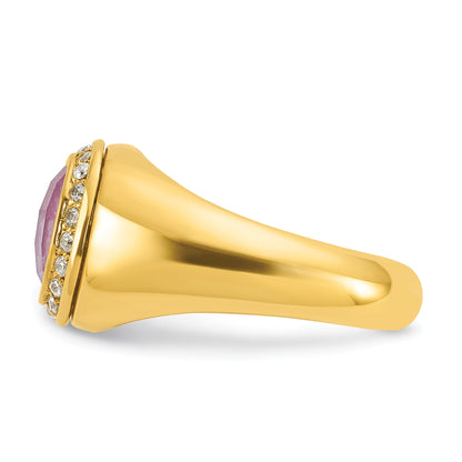 10K Yellow Gold 10Ky Fancy Ring Mounting