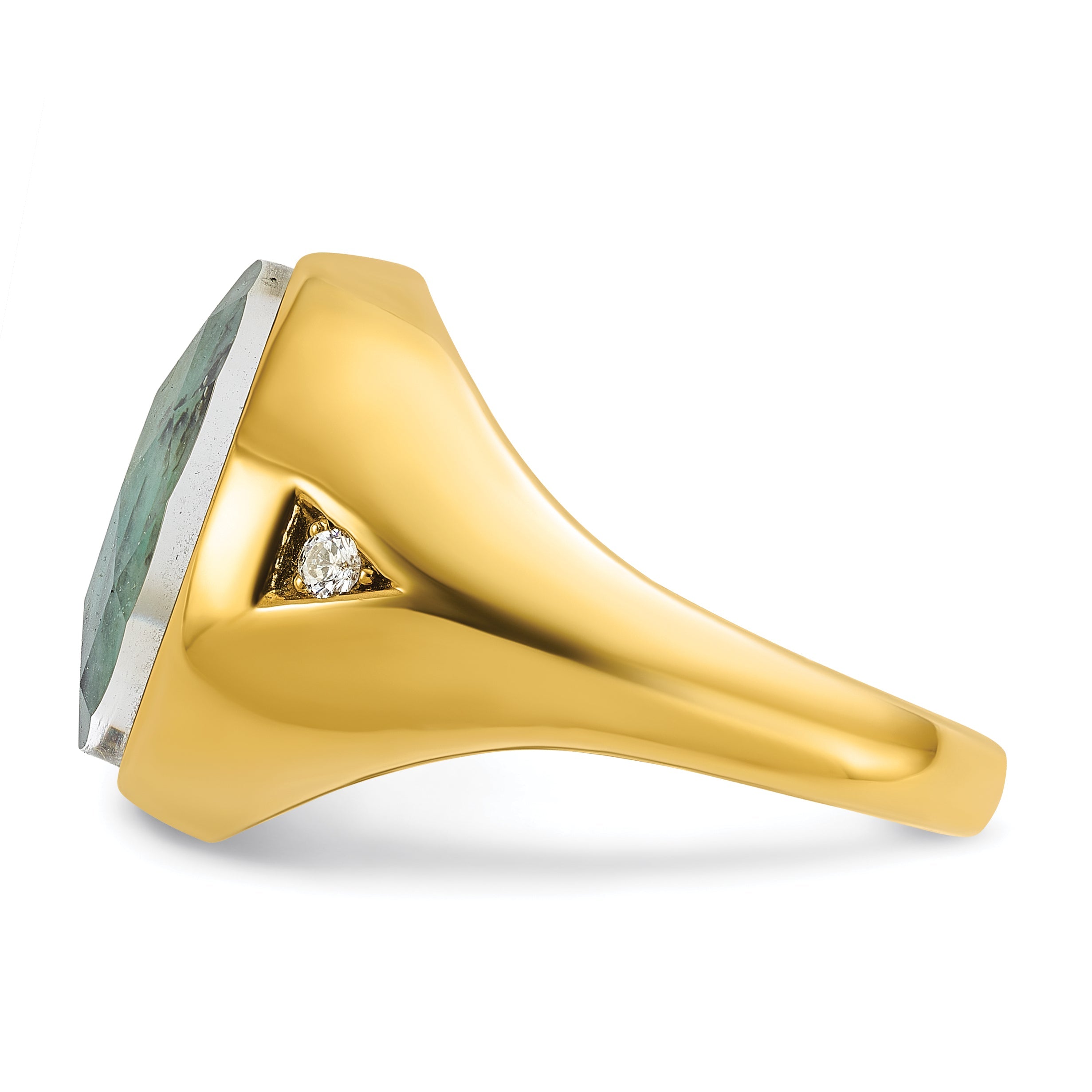 10K Yellow Gold 10Ky Fancy Ring Mounting