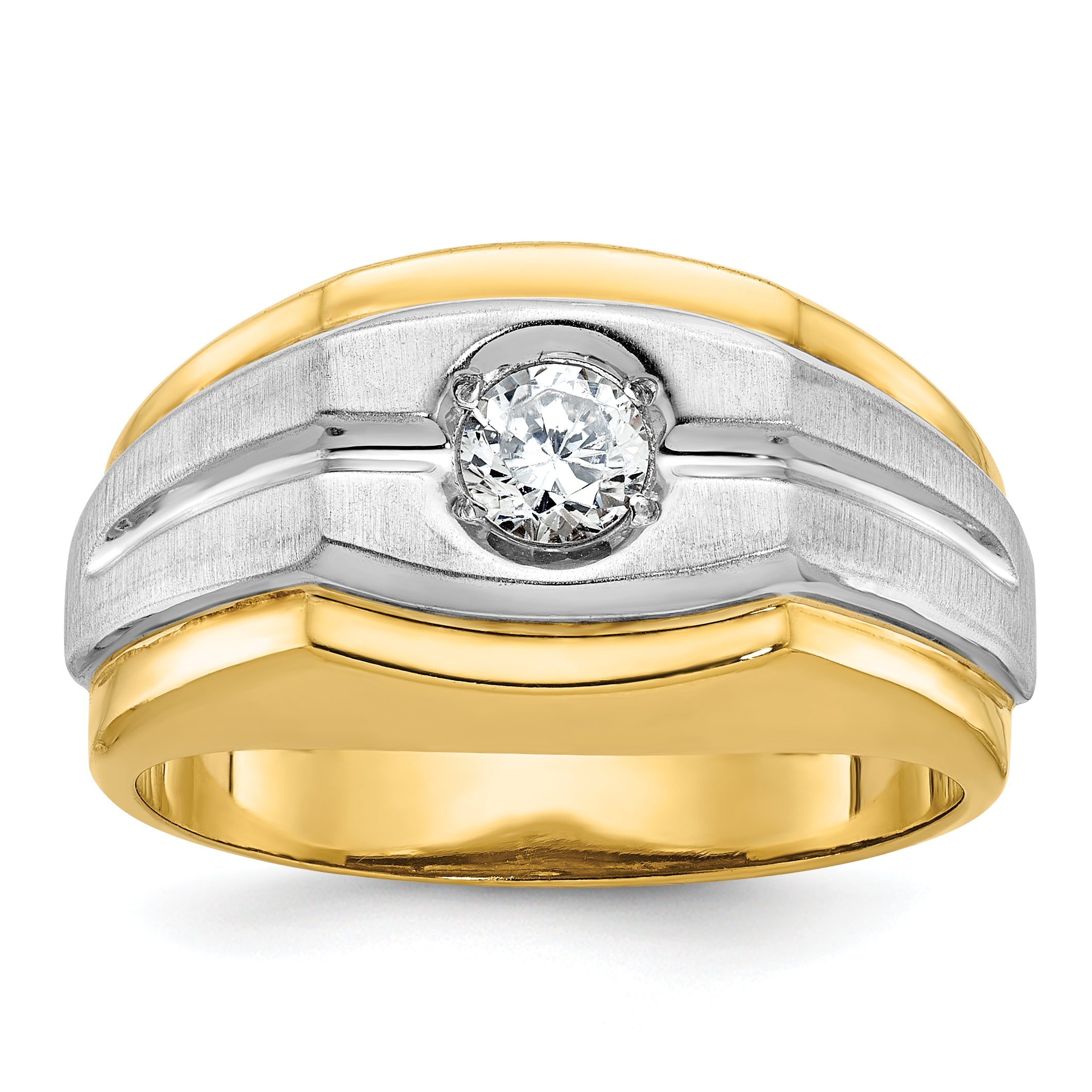 10K Two-Tone Two-Tone Fancy Ring Mounting