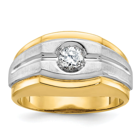 10K Two-Tone Two-Tone Fancy Ring Mounting