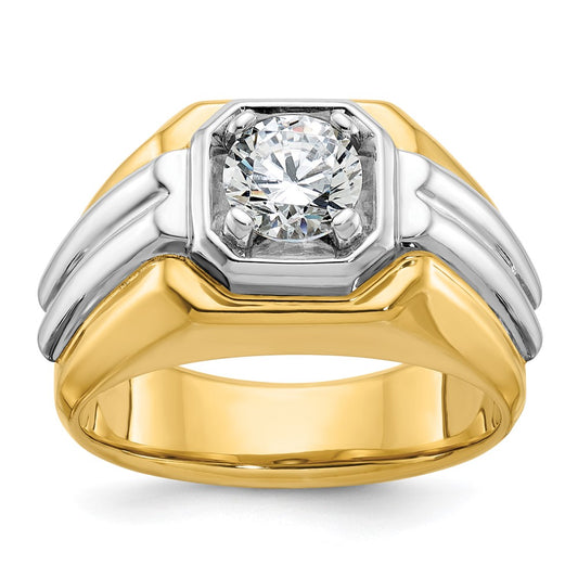 10K Two-Tone Two-Tone Fancy Ring Mounting