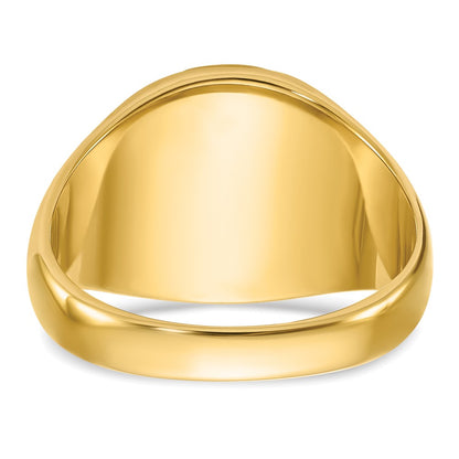 10K Yellow Gold Ibgoodman Men'S Polished And Textured Blue Lodge Master Masonic Ring Mounting