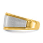 14k Two-tone Two Tone 1 Ct. Lab Grown Diamond VS/SI+ G+ Polished and Satin Men's Ring