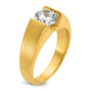 14k Yellow Gold 1 Ct. Lab Grown Diamond VS/SI+ G+ Men's Ring