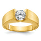 14k Yellow Gold 1 Ct. Lab Grown Diamond VS/SI+ G+ Men's Ring