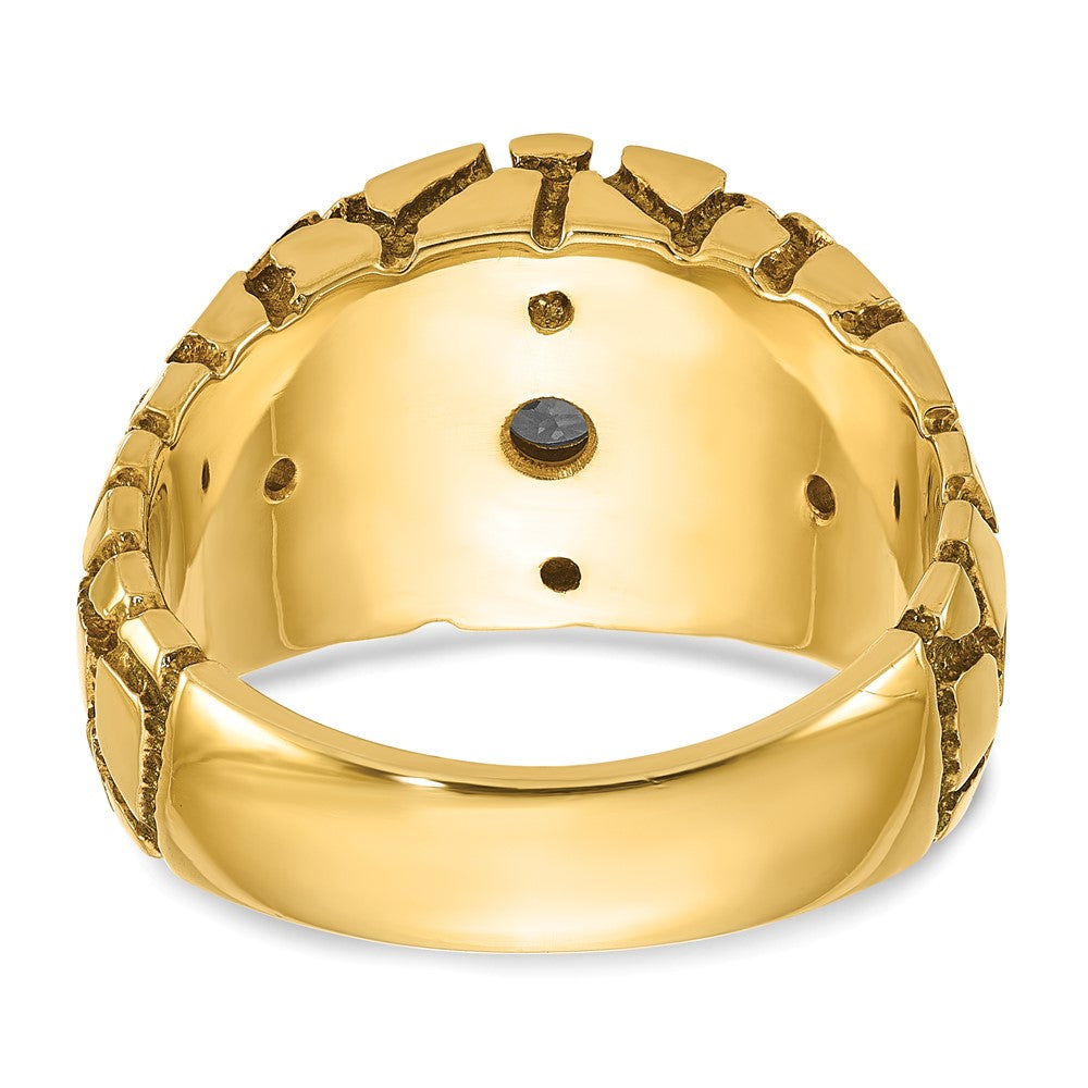 10K Two-Tone Ibgoodman Men'S Diamond Nugget Ring Mounting