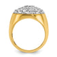 14k Two-Tone 3 Ct. Lab Grown Diamond VS/SI+ G+ Men's Cluster Ring