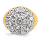 14k Two-Tone 3 Ct. Lab Grown Diamond VS/SI+ G+ Men's Cluster Ring