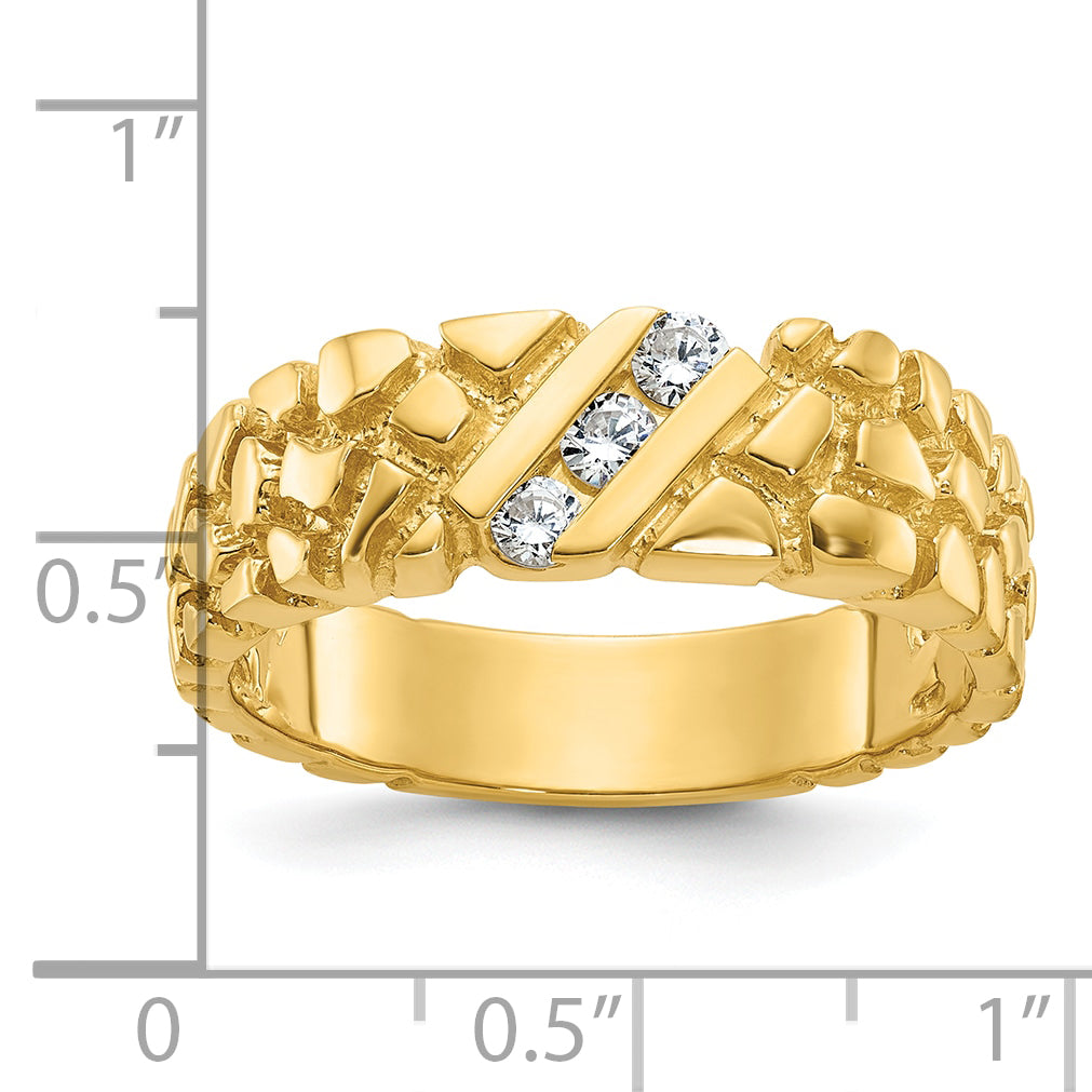 10K Yellow Gold 10Ky Fancy Ring Mounting